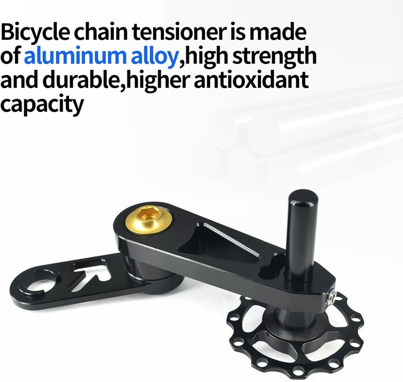 ZLiT Bike Single Speed Chain Tensioner,Aluminum Alloy Bike Chain Tensioner for Bicycle Chain Tensioner Tool - Image 4
